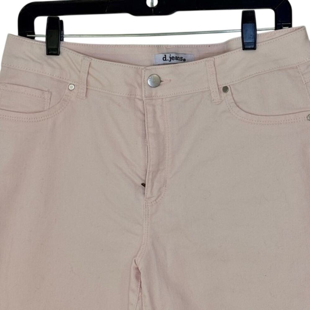 d. jeans Light Pink Blush Skinny Ankle Mid Rise Stretch Jegging Jeans Size 12 - Picture 3 of 9